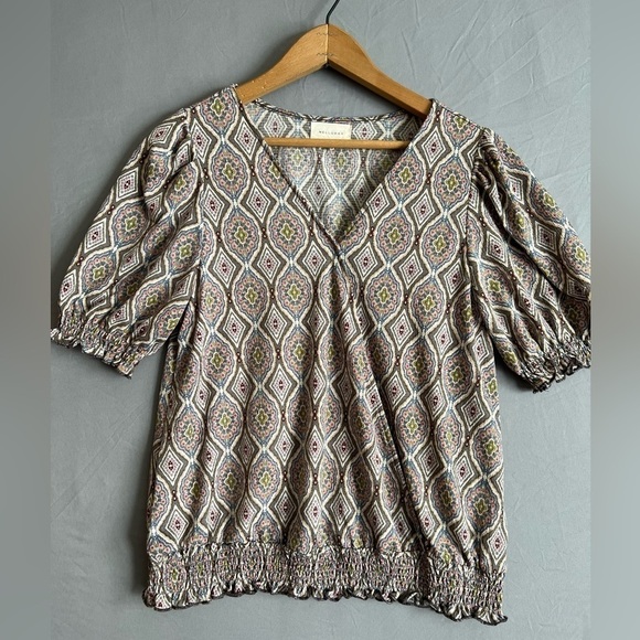 MELLODAY Tops - Melloday Women’s Blouse Top Smocking Medium